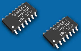 SMT TVS Diode Arrays protect multiple circuit traces.