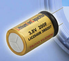 Hybrid Lithium Ion Capacitors have max rated voltage of 3.8 V. .