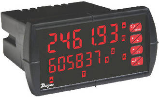 Analog Process Meter features NEMA 4X front panel design. .