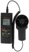 Vane Thermo-Anemometer measures air volume, velocity, and temp.