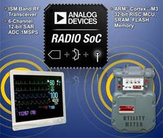 Radio System on Chip embeds RF in wireless sensor networks.