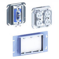 Plastic Electrical Covers keep devices safe during drywall finishing.