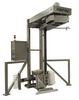 Rotary Tower Stretch Wrapper features floor-mounted design.