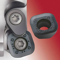 High-Feed Inserts are optimized for strength, tool life.