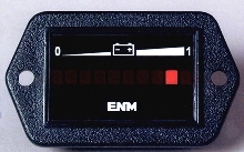 Battery Discharge Indicator displays charge on any battery.