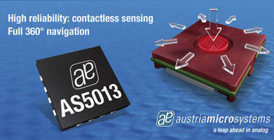 Contactless Magnetic Encoder IC targets navigation input devices.