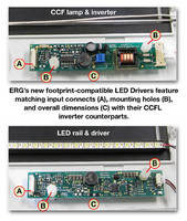 New LED Drivers from Endicott Research Group Offer Drop-In Replacements for CCFL Inverters