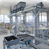 Monorail Transport System automates warehouse operations.