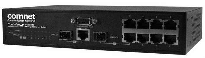 Managed Ethernet Switch serves commercial security applications.