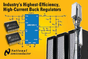Synchronous Buck Regulators offer greater than 97% efficiency.