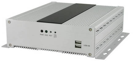 Fanless Aluminum Mini-ITX System is powered by 80 w power adaptor.