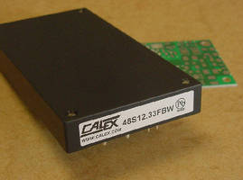 DC/DC Converters feature 4:1 input voltage range.