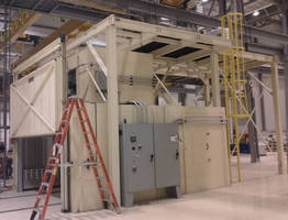 Walk-In Batch Oven cures varnish on industrial transformers.