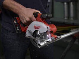 Cordless Metal Saw features 4-pole frameless motor.