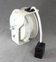 Retractable Power Cord Reels feature 20 A 12/3 SEOW white cord.