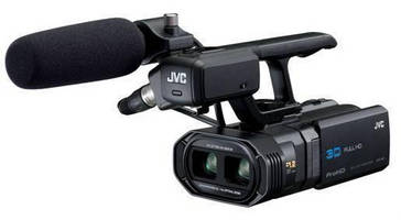 3D Camcorder records with full HD resolution.