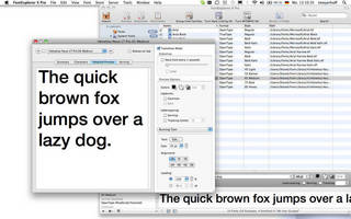 Font Management Software is available for Mac® platforms.