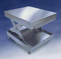 Stainless Steel Lift Tables suit pharmaceutical manufacturing.