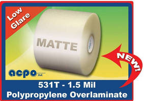 Thermal Transfer Printable Overlaminate features matte finish.