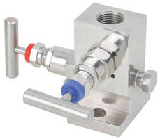Two-Valve Block Manifold suits industrial applications.
