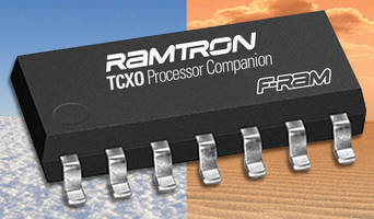 FRAM Processor integrates real time clock and TCXO.