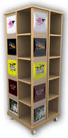 Merchandising Displays showcase up to 20 tee shirts.