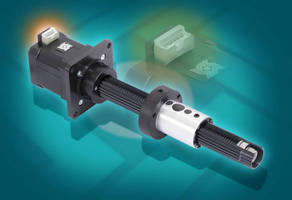 Programmable Linear Actuator has integrated connector.