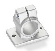 Aluminum Flanged Connector Clamps are available in metric sizes.