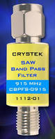 SAW Band Pass Filters come in encased package.
