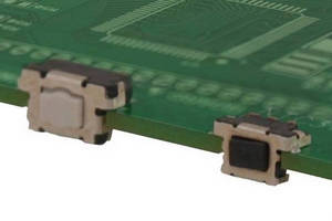 Tact Switches feature board edge mounting design.