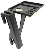 Reinforced ABS Plastic Shelf increases ladder safety.