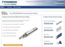 Customize Machined Shafting Faster and Easier with New Web-based Configuration Tool from Thomson