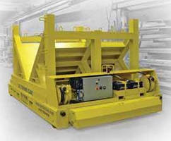 Steerable Transfer Carts carry heavy coils and rolls.