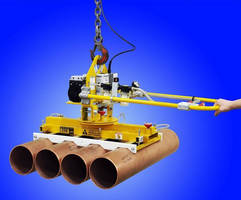 Below-the-Hook Vacuum Lifter protects heavy pipes and tubes.