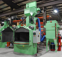 Rotary Table Twin Wheel Blast System suits low-profile work.