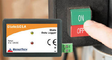 Data Logger records on/off status of machinery and electronics.