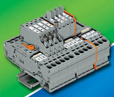 Terminal Blocks accommodate 20-8 AWG conductors.