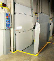 Dock Door works with vertical storing dock levelers.