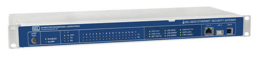 Ethernet Security Gateway provides password and account management.