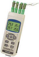 4-channel Logger/Thermometer has built-in SD card.