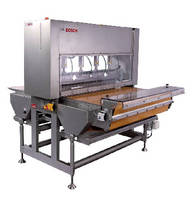 Ultrasonic Guillotine Cutter features hygienic, open design.