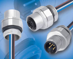 M12 Receptacles feature adjustable angular positions.