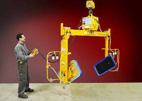 Vacuum Lifter features powered rotation for large loads.