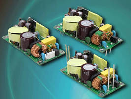 AC-DC Switching Power Supplies deliver 50 W peak power.