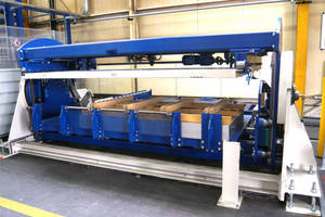 Depalletizing Machine is designed for metal sheet packages.