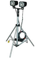Tripod Mounted Light Tower features dual HID fixtures.