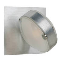 Wall Sconce features dual lens design.