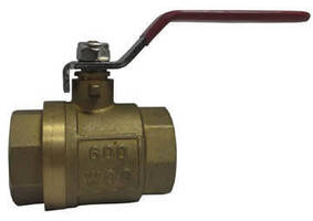 Brass Ball Valve features pressure limit of 600 psi WOG.