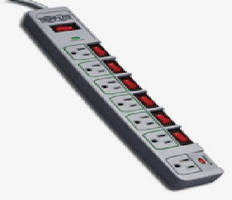 Energy-Saving Surge Suppressor offers individual outlet control.