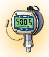 Digital Pressure Gauge features metric fittings and ranges.